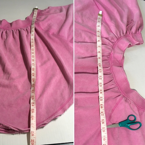 Free People Kiss me tube top SZ M flutter sleevesG - Picture 5 of 8